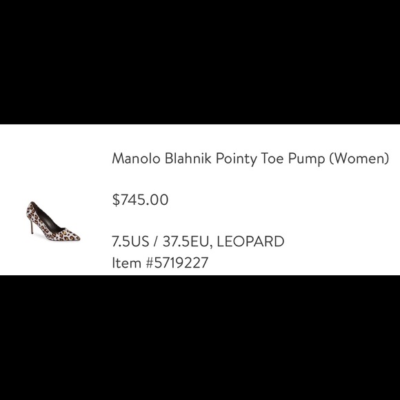 Manolo Blahnik Leopard Pimp 7.5 Pre-Owned - Picture 2 of 10